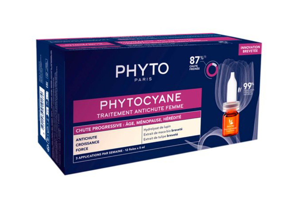 фото упаковки Phytosolba Phytocyane Сыворотка против выпадения волос для женщин, сыворотка, против прогрессирующего выпадения волос, 5 мл, 12 шт. фото упаковки Phytosolba Phytocyane Сыворотка против выпадения волос для женщин