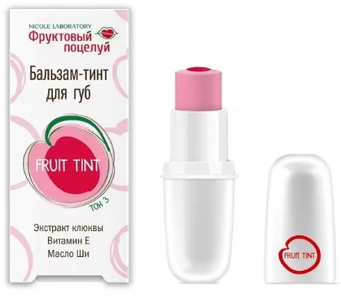 фото упаковки Фруктовый поцелуй бальзам-тинт для губ fruit tint