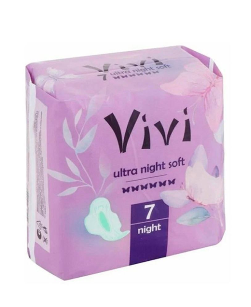 фото упаковки Vivi Ultra Soft Night Jafa прокладки женские гигиенические