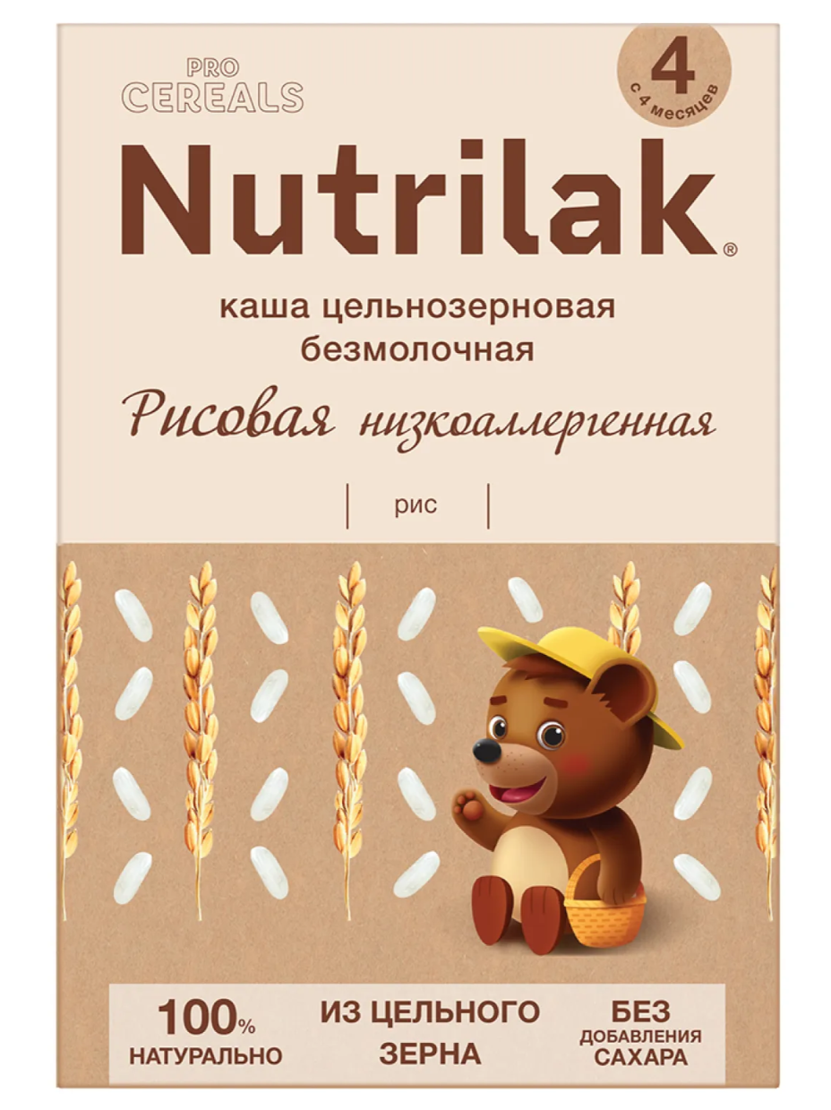 фото упаковки Nutrilak Premium Procereals Каша Рисовая цельнозерновая безмолочная