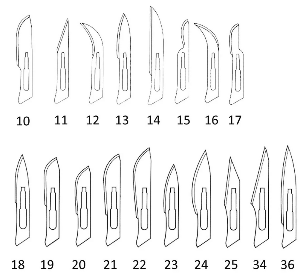 Апексмед Лезвие к скальпелю стерильное, р.18, из углеродистой стали, 1 шт.