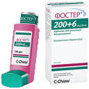 Фостер, 0.2 мг+6 мкг/доза, 120 доз, аэрозоль для ингаляций дозированный, 1 шт.