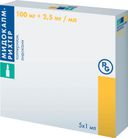 Мидокалм-Рихтер, 100 мг+2.5 мг/мл, раствор для внутримышечного введения, 1 мл, 5 шт.