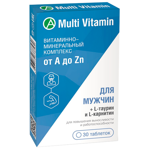 Multi Vitamin Комплекс от А до Zn для мужчин, таблетки, 30 шт.