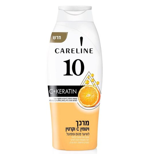 Careline 10 Кондиционер с витамином C и кератином, для поврежденных и секущихся волос, 700 мл, 1 шт.