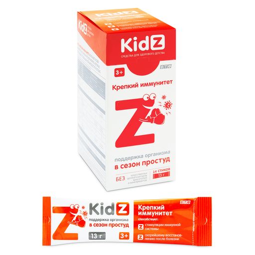 Kidz Крепкий иммунитет батончик желейный, для детей с 3 лет, 14 шт.