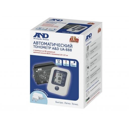 Тонометр автоматический AND UA-888 AC, 1 шт.