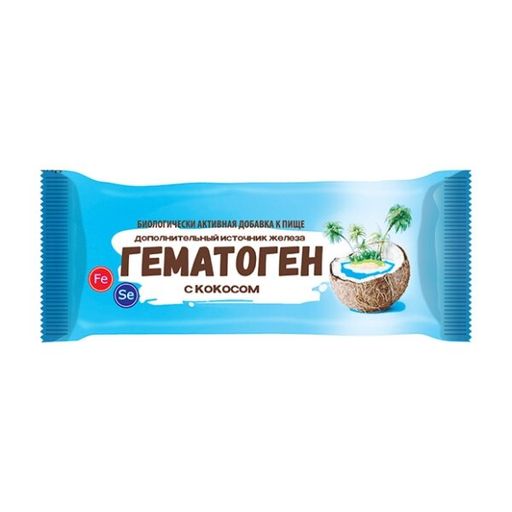 Гематоген Форте с кокосом, 50 г, 1 шт.