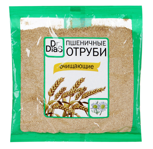 Dr.DiaS Отруби пшеничные, очищающие, 200 г, 1 шт.