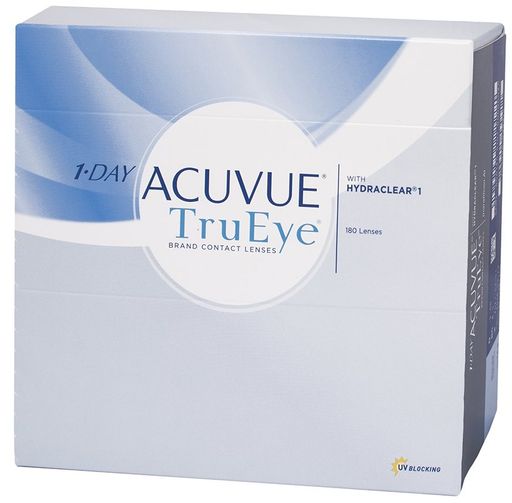 1-Day Acuvue TruEye Линзы контактные Однодневные, BC=8,5 d=14,2, D(-8.00), стерильно, 180 шт.