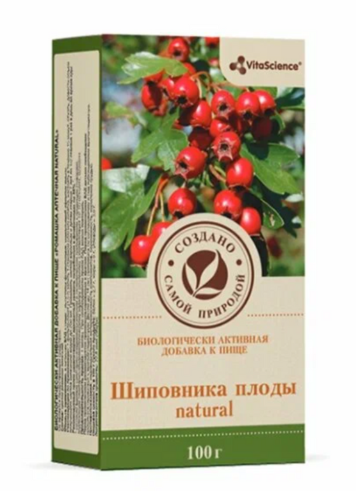 Vitascience Шиповника плоды natural, 100 г, 1 шт.
