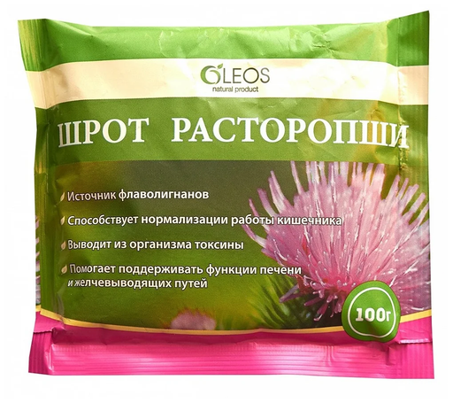 Расторопша Oleos, шрот, 100 г, 1 шт.