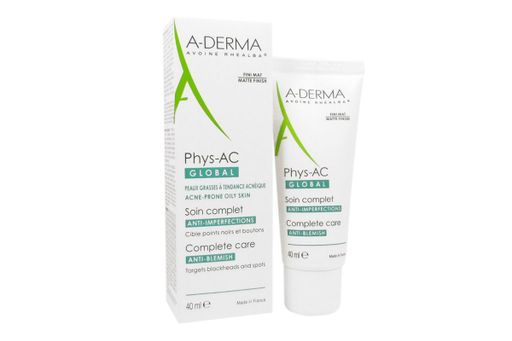 A-Derma Phys-Ac Global Уход за проблемной кожей, крем-гель, 40 мл, 1 шт.